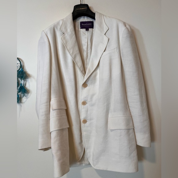 Ralph Lauren Purple Label White Blazer Size 8 - Picture 2 of 4